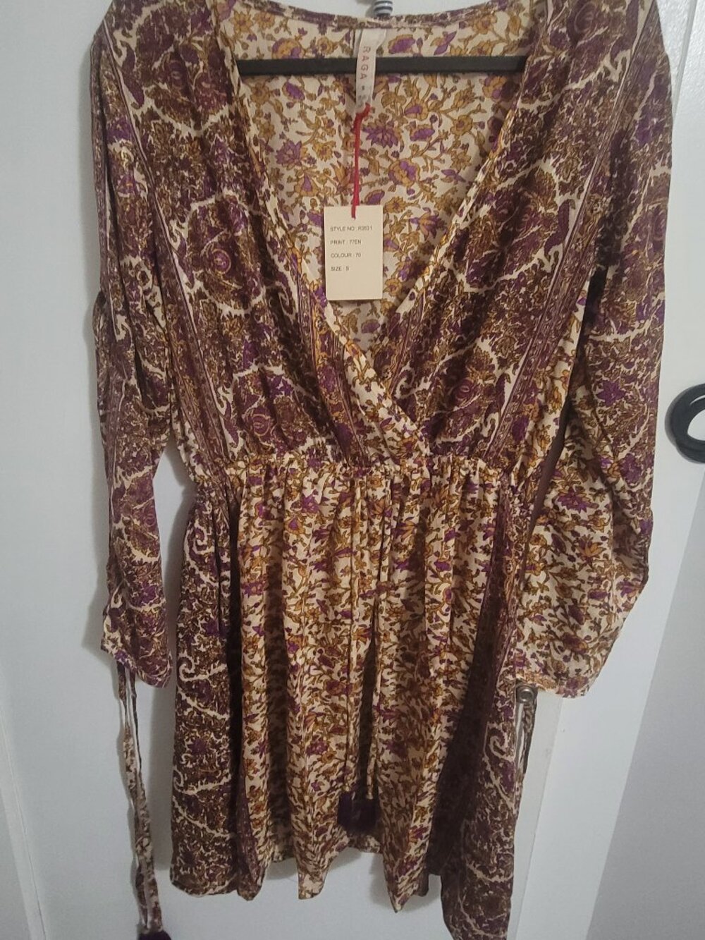 Raga R3531 dress- open sleeve Size small (new with tag)